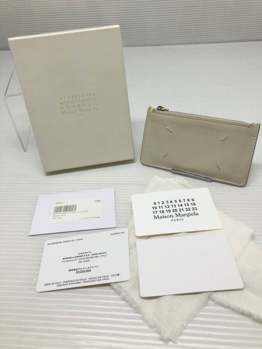 Maison Margiela メゾンマルジェラ ⑪ カードケース 小銭入れあり 箱あり ホワイト 通年