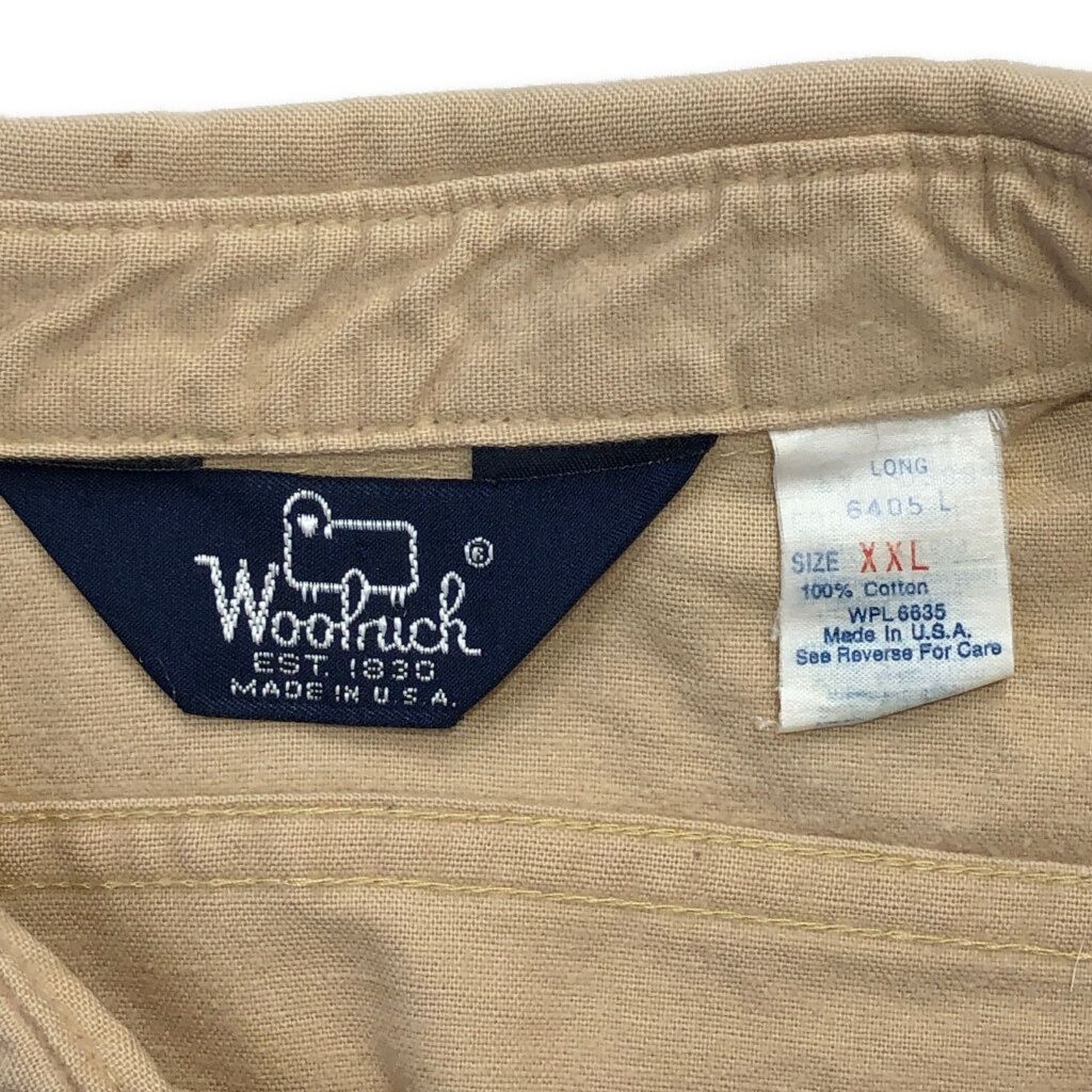 80年代 USA製 WOOLRICH ウールリッチ シャモアクロスシャツ