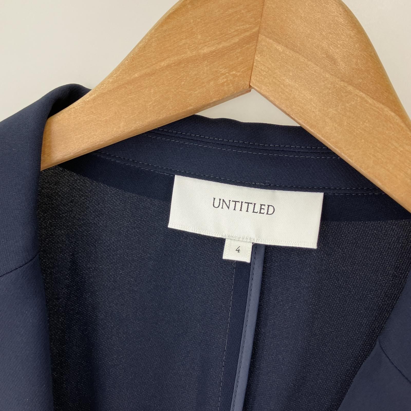 UNTITLED ナイロン　ジャケット　ネイビー UNTITLED アンタイトル ジャケット size4/ネイビー - メルカリ