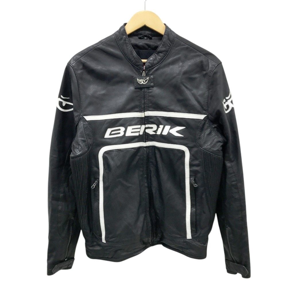新品　ベリック　パンチング　レザージャケット　サイズ60 BERIK ベリック パンチングレザージャケット ブラック系 L