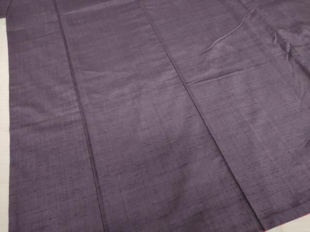 平和屋着物○結城紬 色無地 滅紫色 正絹 逸品 AABB7891ck - メルカリ