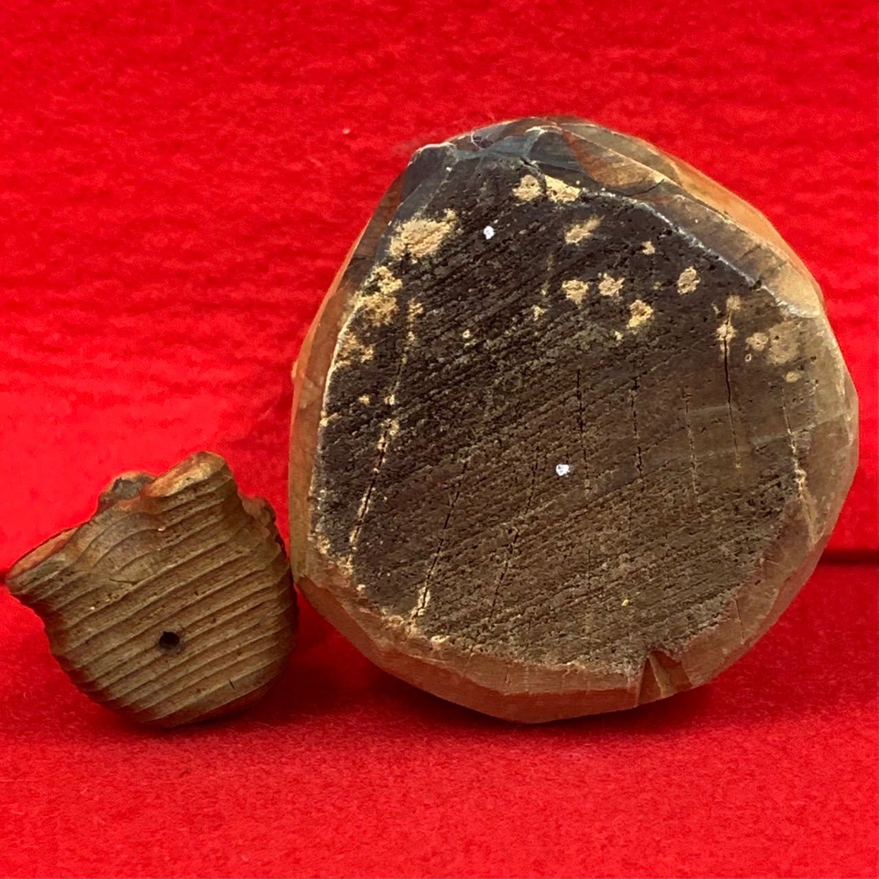 熊ボッコ 3個セット 置物 民芸品 木彫り 一刀彫 北海道 郷土玩具 農民美術 N-3