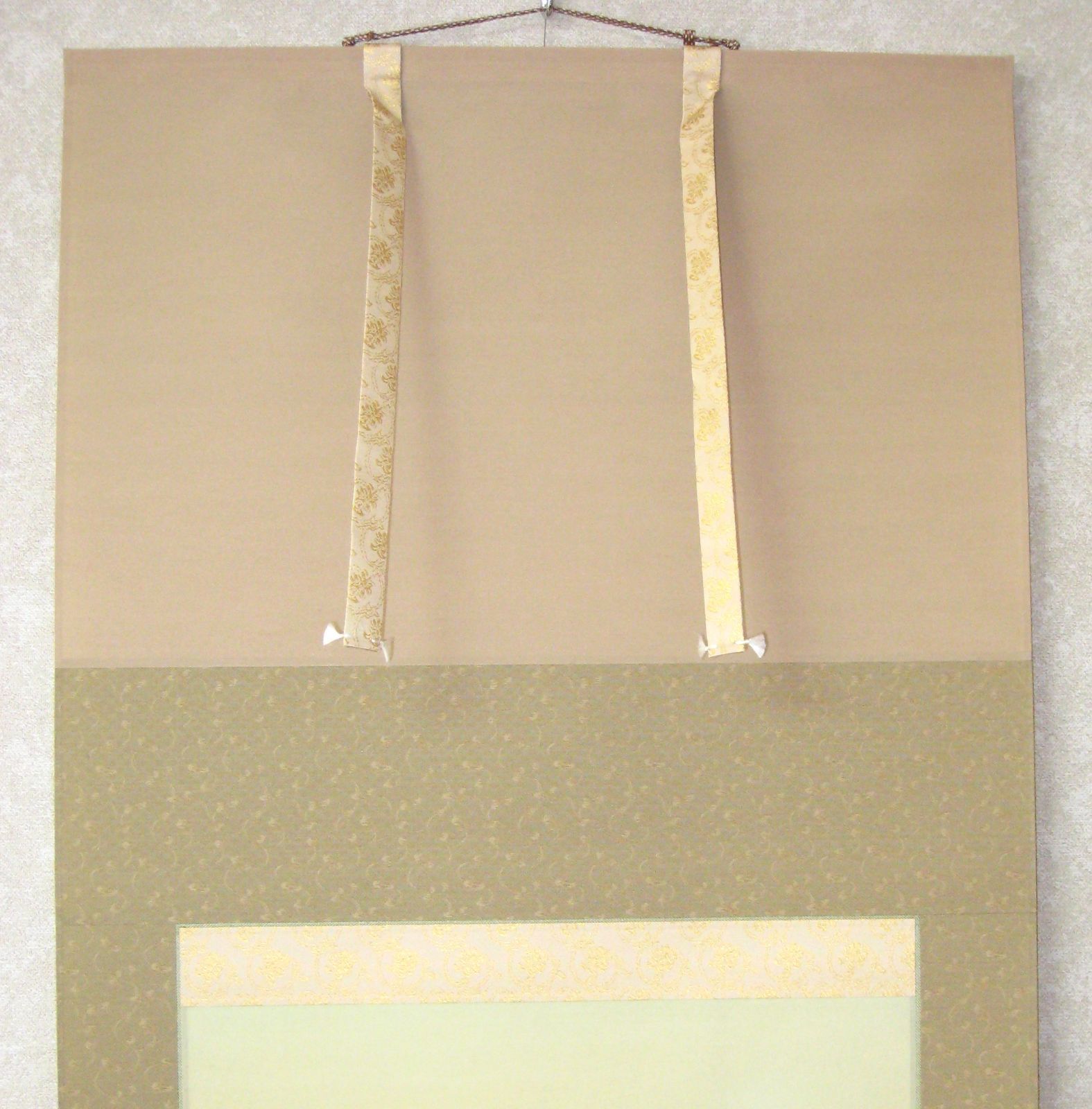 特価軸】掛け軸 彩色山水(夏の海の風景)◇田中祥堂 (真筆・新品