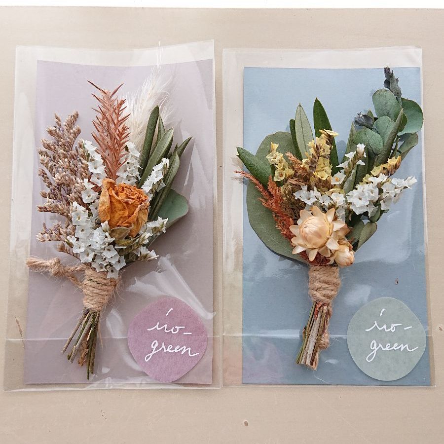 ドライフラワーミニスワッグ2個セット（パッケージ入り）No.11 - メルカリ