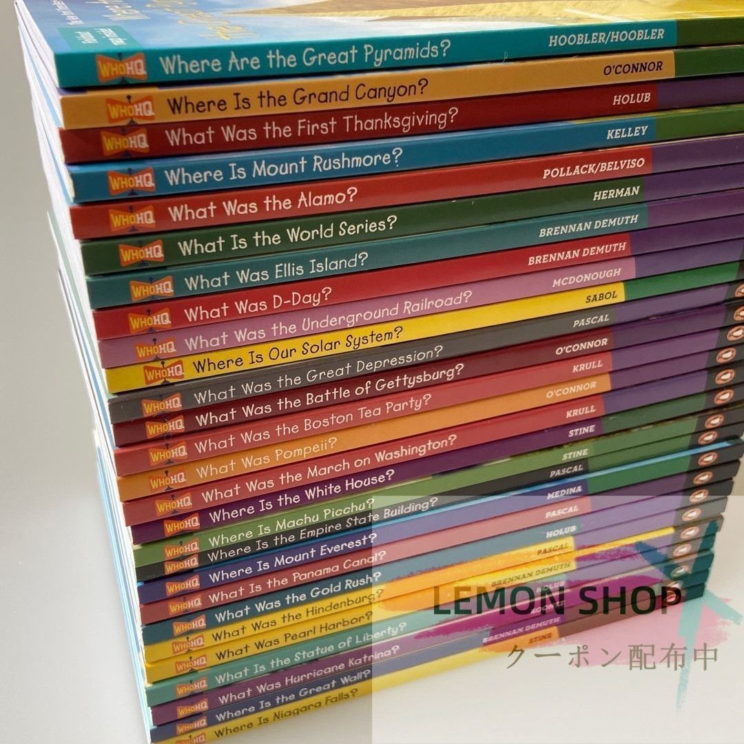 新品未使用】】What WasIs Where Is 27册 英語 洋書#LEMON SHOPS