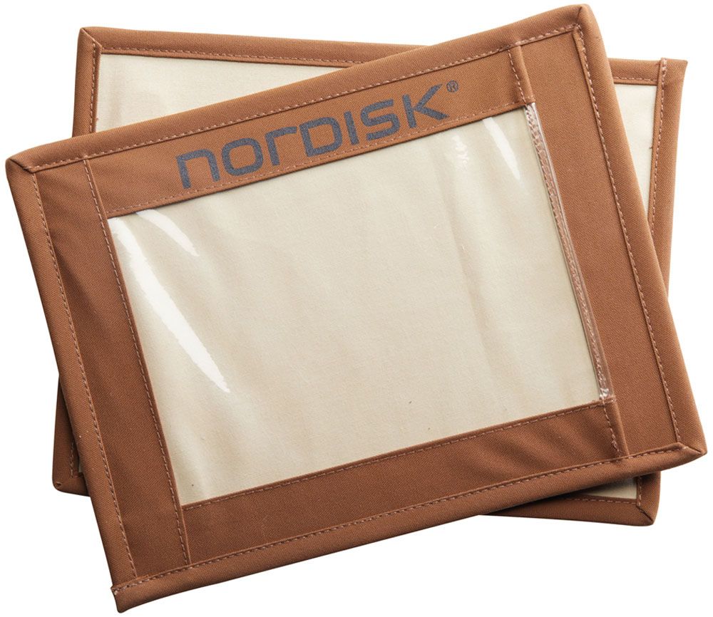 ノルディスク Nordisk アウトドア ネームボード 2枚 チョコレート Name Boards Chocolate 148091 -