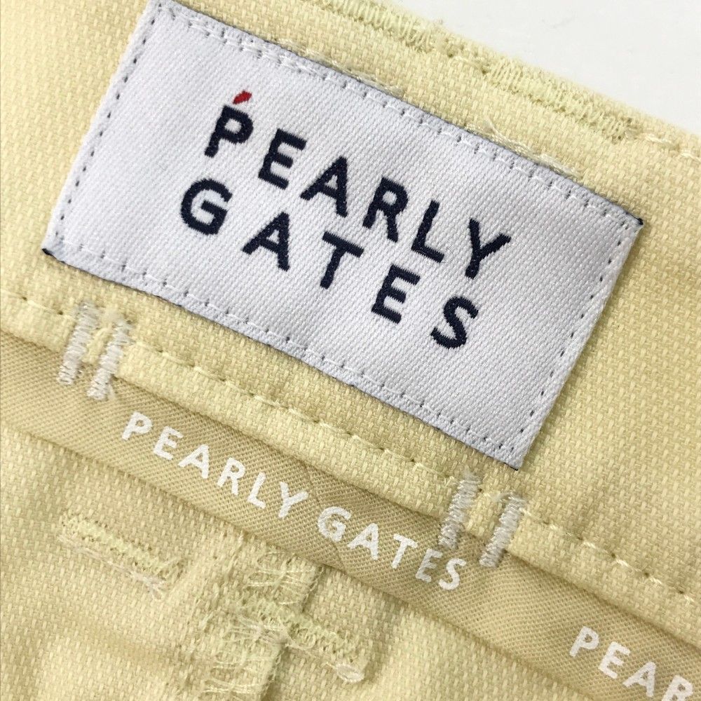 サイズ：2 PEARLY GATES パーリーゲイツ  コットン混 ストレッチスカート  イエロー系 [240101428313] ゴルフウェア レディース ストスト PEARLY GATES パーリーゲイツ ストレッチスカート グレー