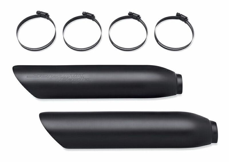 スクリーミンイーグル スラッシュカット マフラーシールド サテンブラック