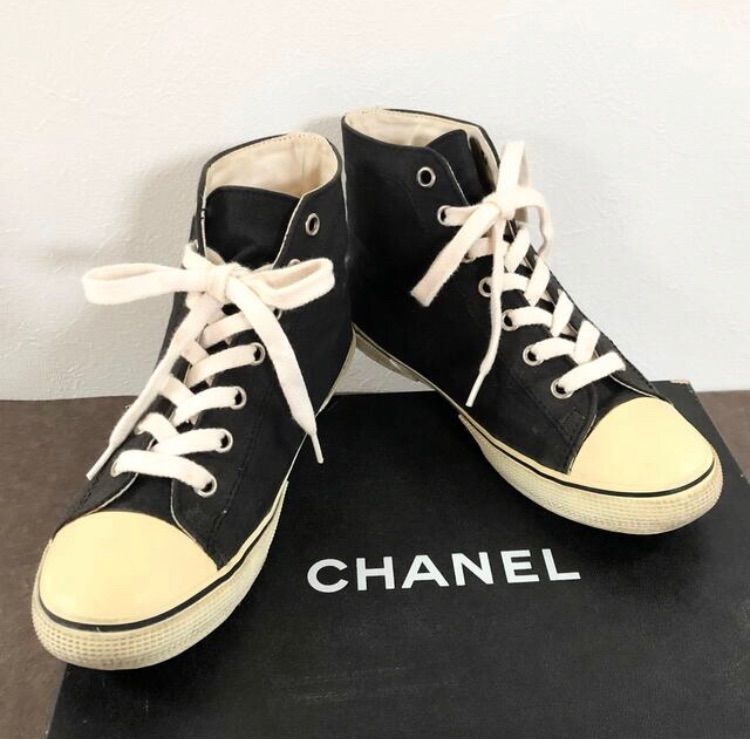 シャネル CHANEL ココマーク ハイカット スニーカー www.busbycabinets.com