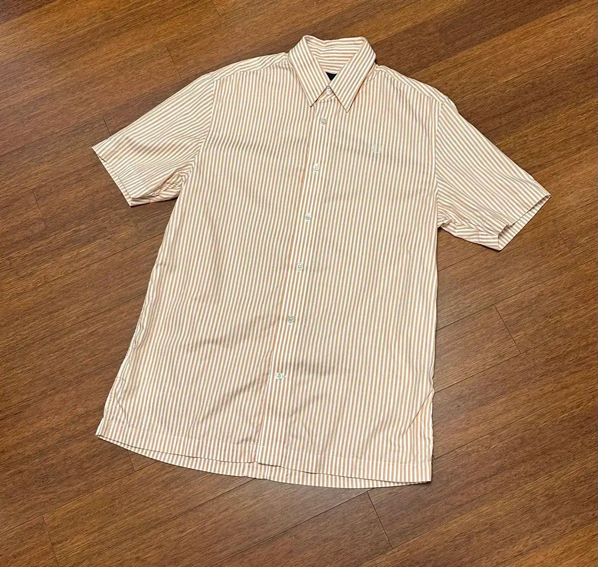 【雷市場（ポンジャン）商品韓国直送】 FRED PERRY(フレッドペリー) ストライプ シャツ S