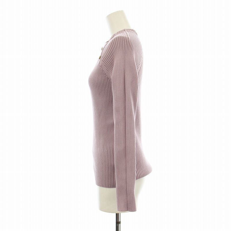 JUSGLITTY - ☆ジャスグリッティー☆バックチェーン長袖Ｖニット☆パープル JUSGLITTY - 前後2wayゆるVニットの通販 by M's shop｜ジャス