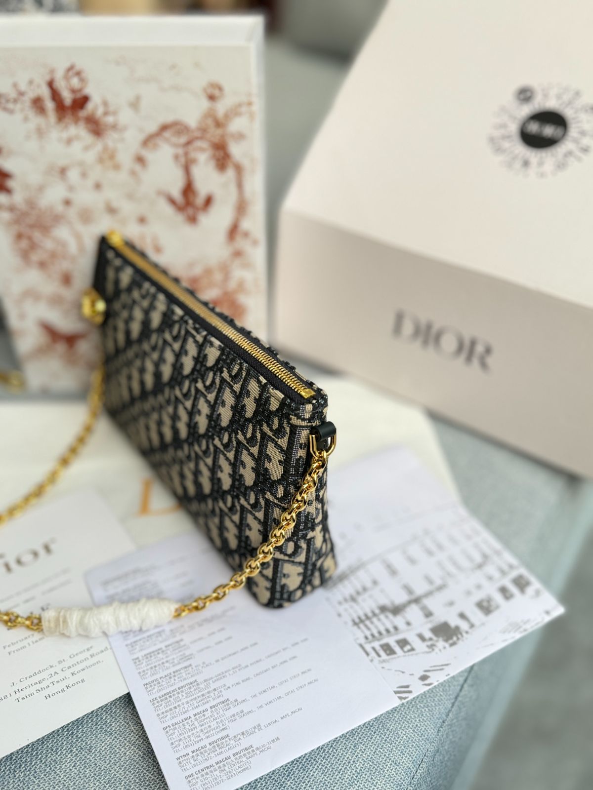 hi-tan  Dior ストーン付きリング 専用ボックス付 Christian Dior クリスチャンディオール スターチャーム付き