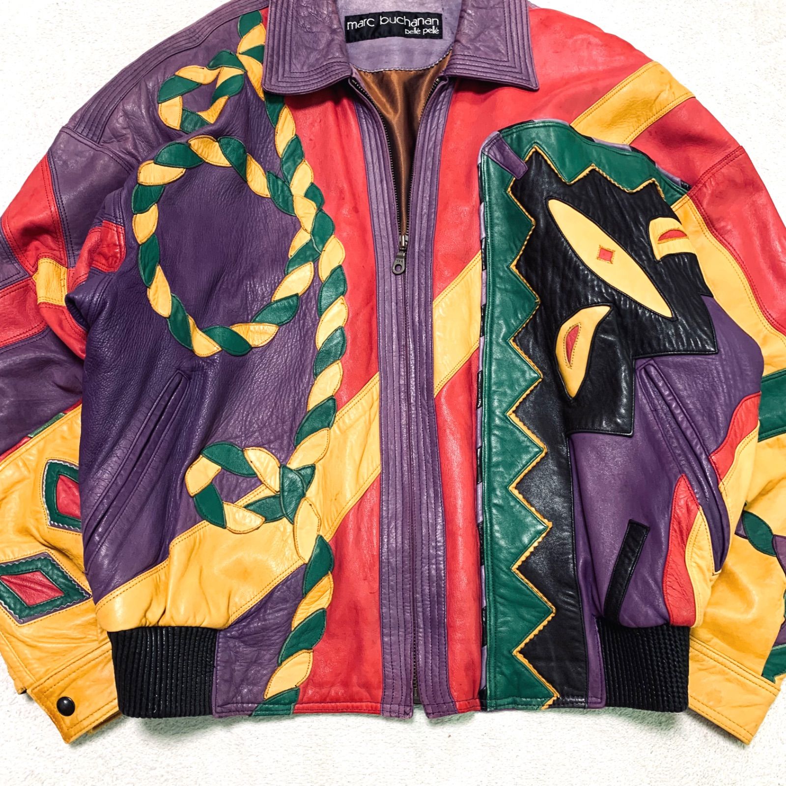 marc buchanan pelle pelle レザージャケット Pelle Pelle / Marc Buchanan Leather Bomber Jacket レザージャケット