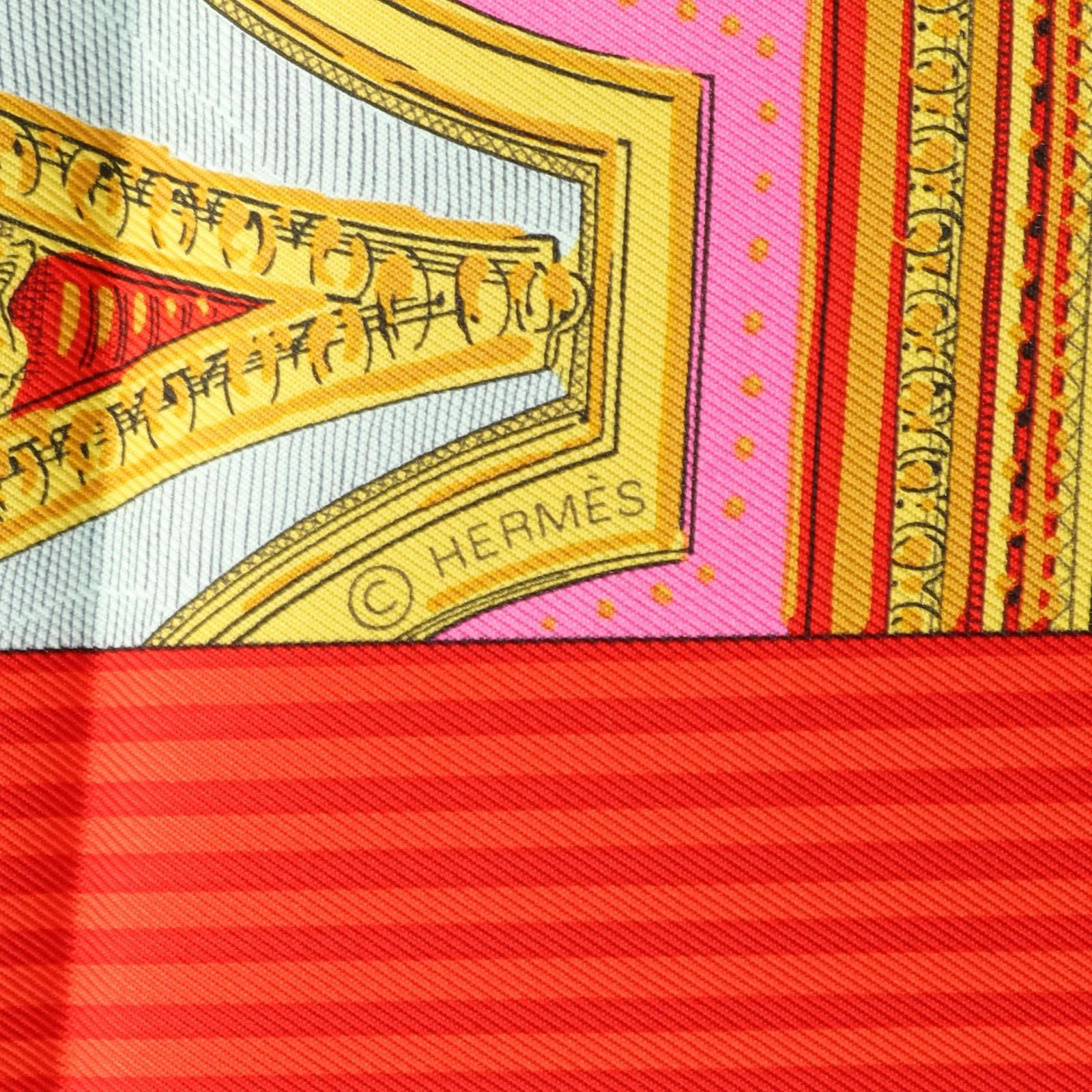 エルメス カレ90 GRAND THE ATRE NOUVEAU ネイビー HERMES エルメス スカーフ カレ90 『GRAND UNIFORME（グラン
