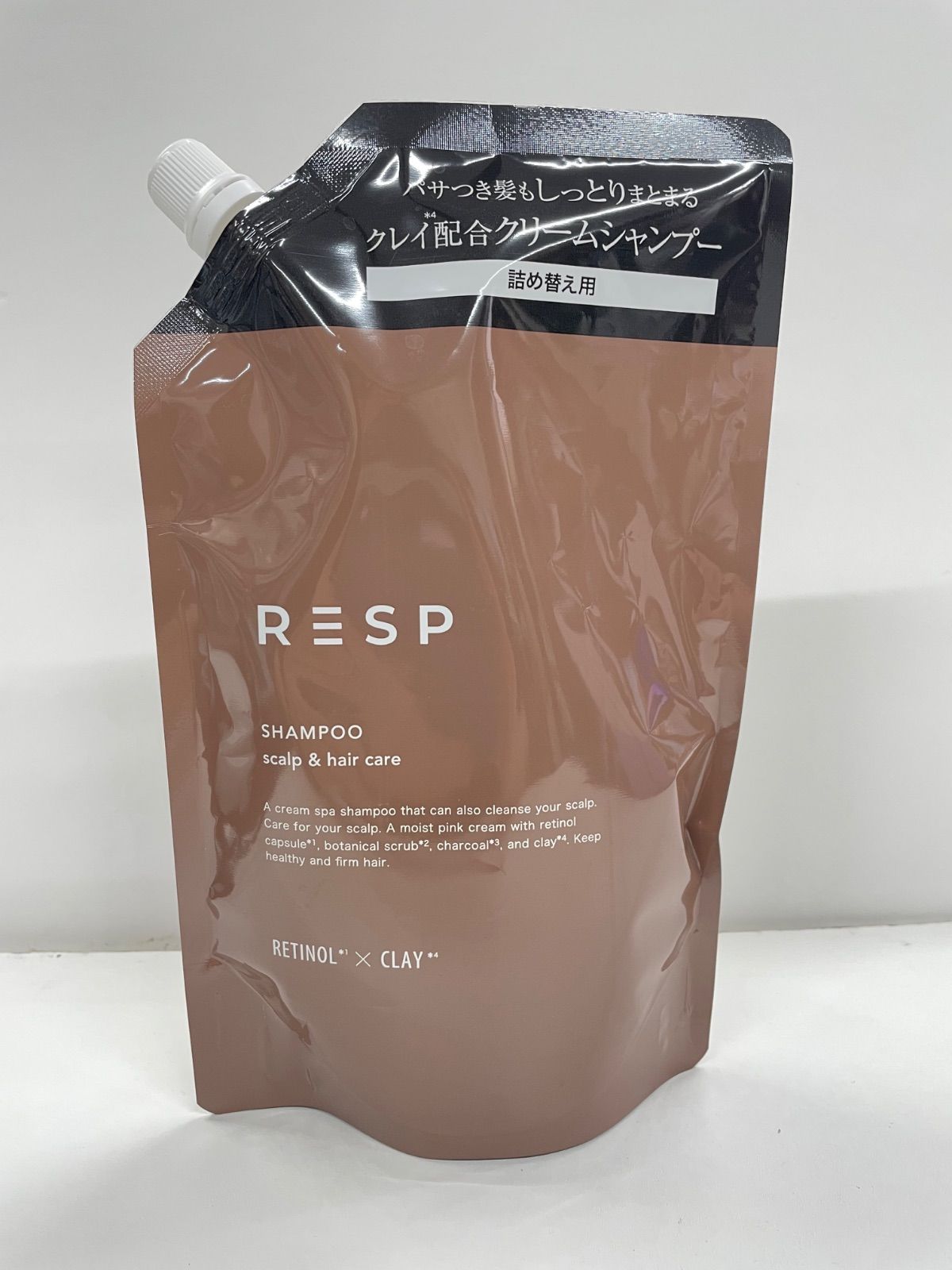 【新品未使用品】RESP レチスパクリームシャンプー ＆ 詰め替え2パックセット RESP レチスパクリームシャンプー 400g レチノール×クレイ