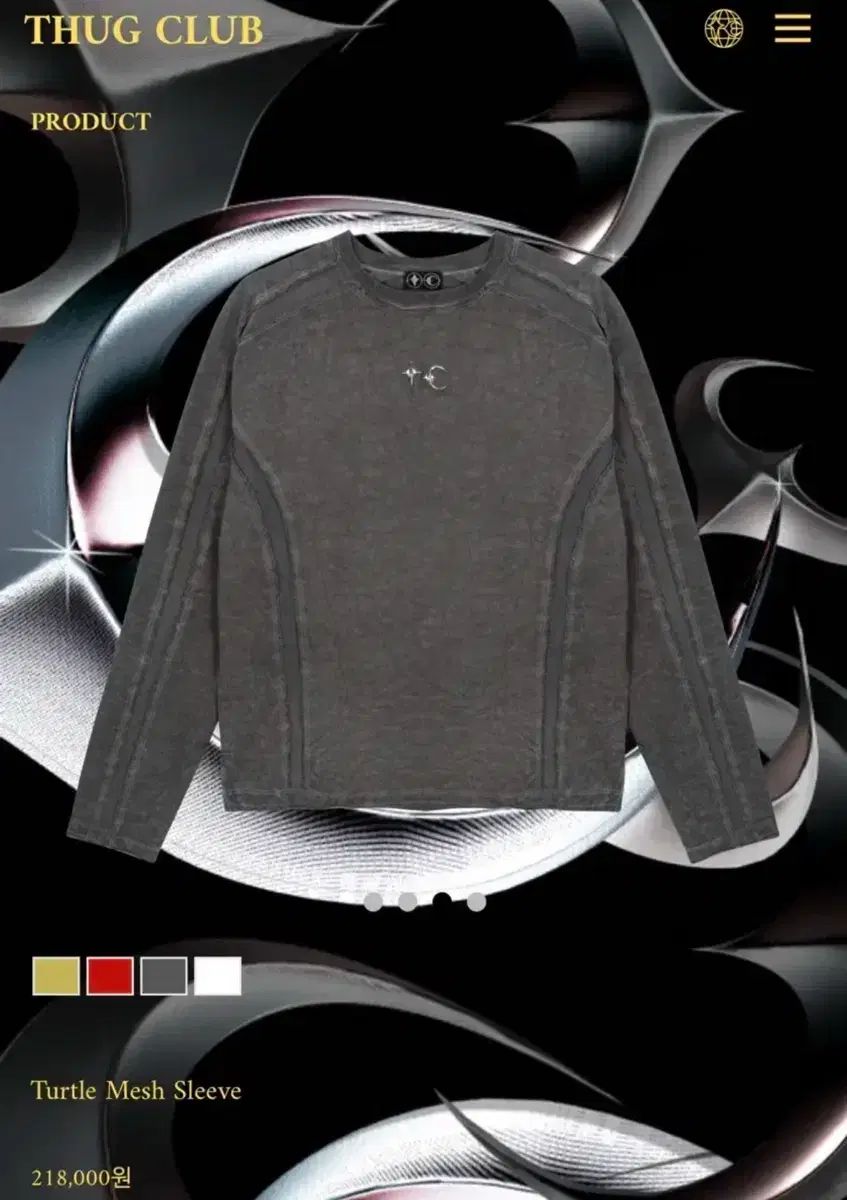 thug club サグクラブ Mesh Sleeve Charcoal thug club サグクラブ Mesh Sleeve Charcoal