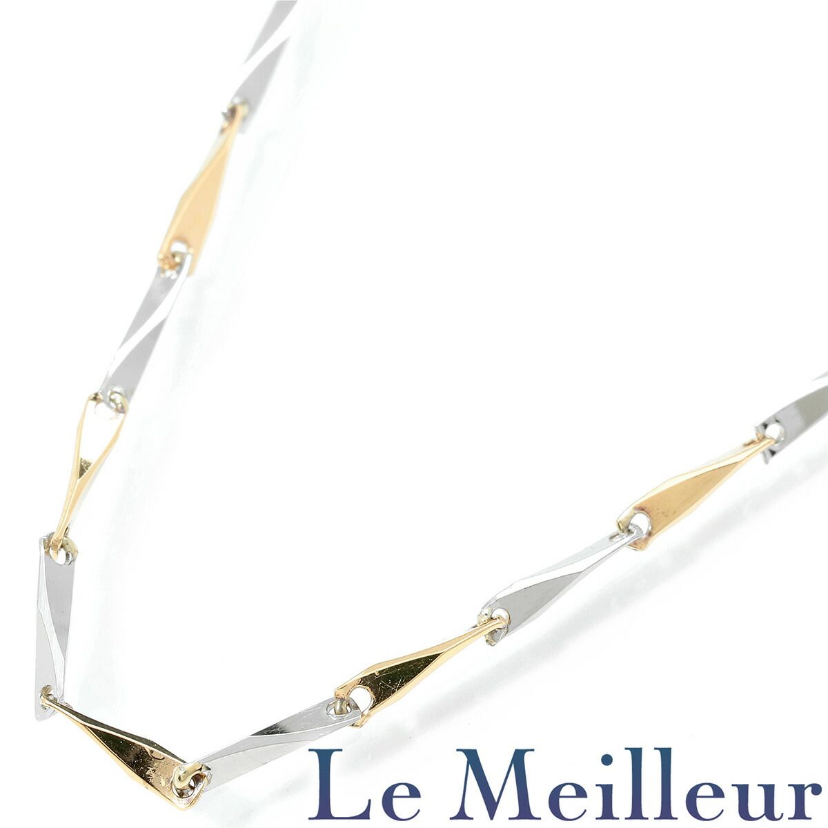 トーエイクラウン 切子チェーンネックレス K18 TOEICROWN 中古  