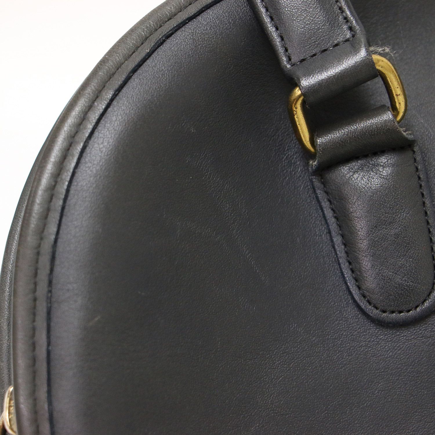 COACH コーチ バッグ ハンドバッグ グレー FREE ラウンド型