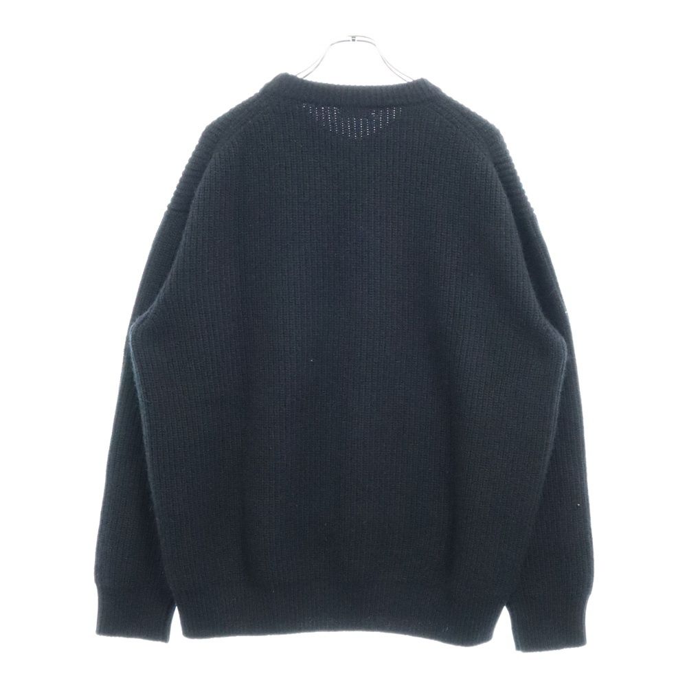 CELINE (セリーヌ) 21AW Oversized Celine Sweater In Ribbed Wool ロゴ刺繍 オーバーサイズ  ウールニット セーター ブラック 2A19R205O - メルカリ