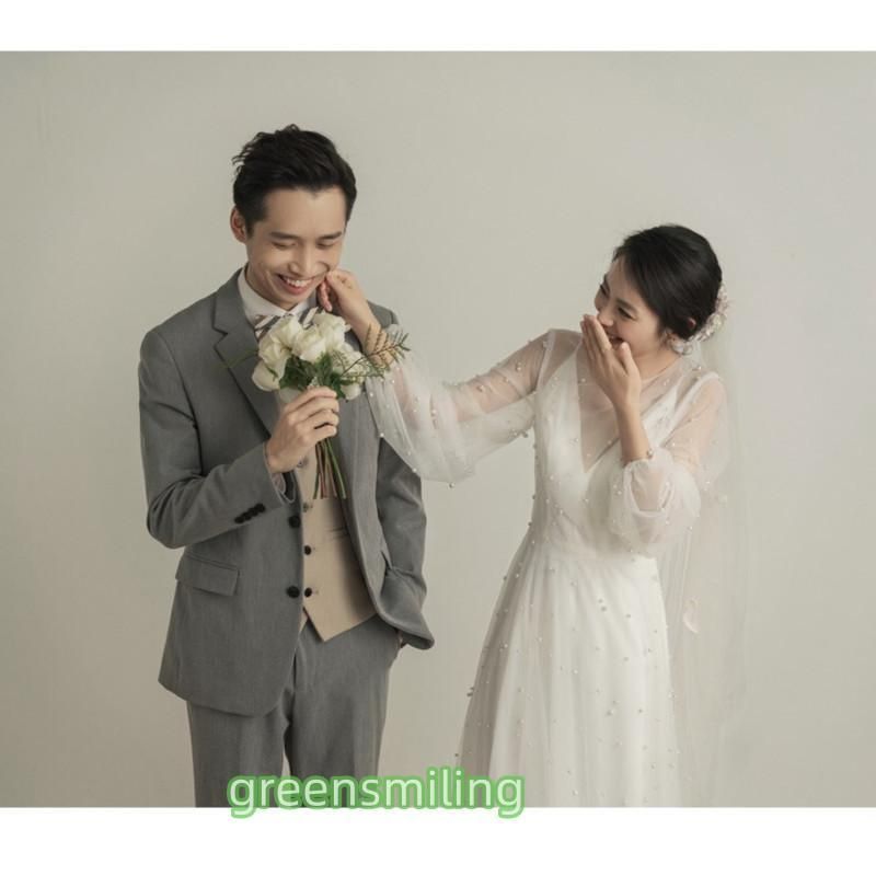 ウェディングドレス ロングドレス スレンダードレス チュール 長袖 パール 二次会 結婚式 前撮り ワンピース 白 ブライダル 花嫁 ウエディ ウェディングドレス ドレス ブライダル スーツ フォーマル ドレス