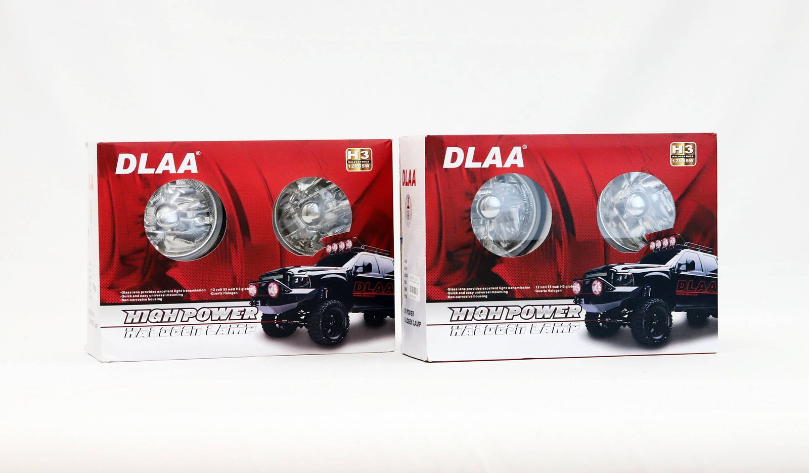 送料無料】展示品 DLAA 丸フォグランプ 99×77mm 透明レンズ LA1500X 2