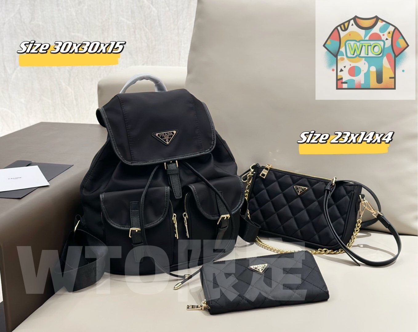 プラダ　セット 今日WTO】Prada プラダ 組み合わせパック 三つの割引価格-WTO輸2