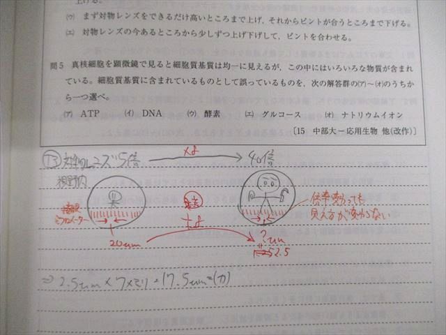 VE02-058 代々木ゼミナール 代ゼミ センター生物基礎 テキスト通年