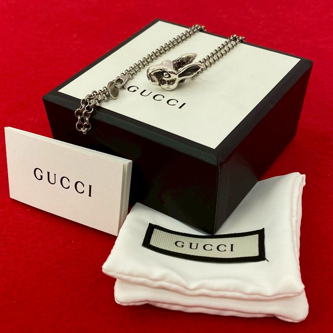 極 美品 箱 袋付 GUCCI グッチ アンガーフォレスト ラビットヘッド