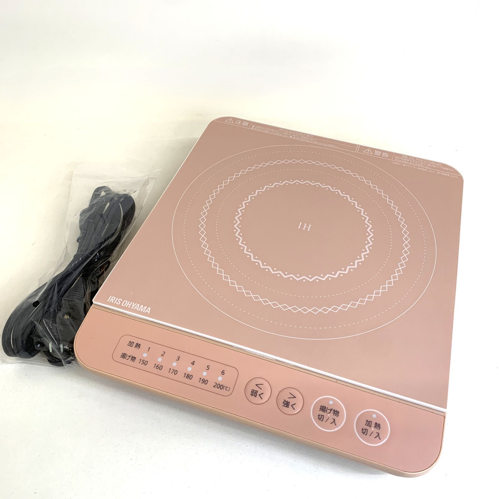 中古品】IRIS OHYAMA IHコンロ IHK-T37-P アイリスオーヤマ IH調理器 