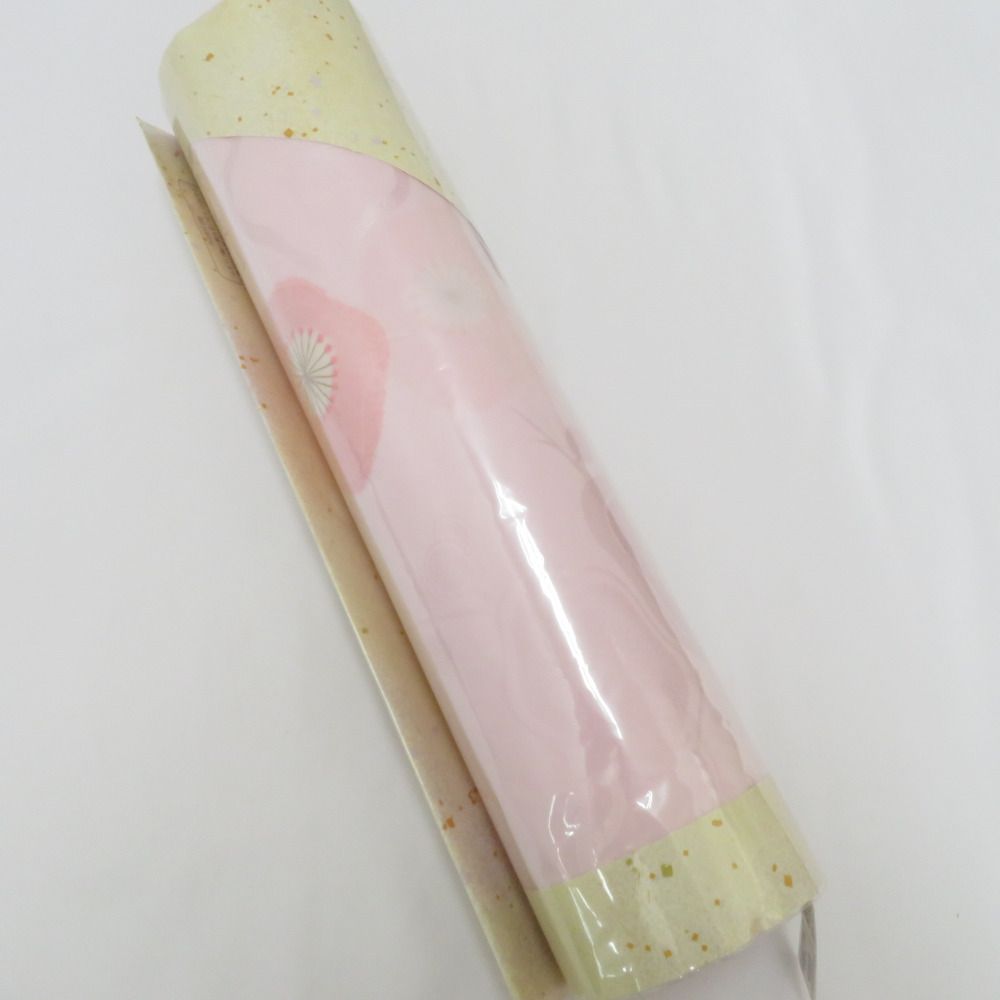 反物 襦袢反物 正絹 ピンク系 梅柄 絞り 長襦袢 和柄 未仕立て品