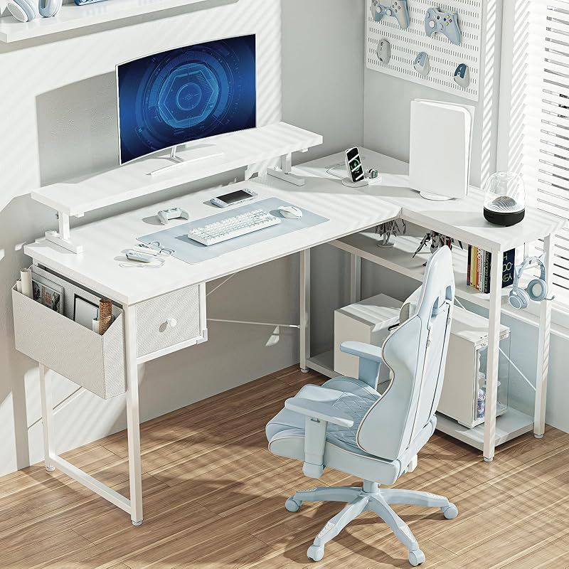 【新品】パソコンデスク l字　幅119cm パソコンデスク l字 幅119cm