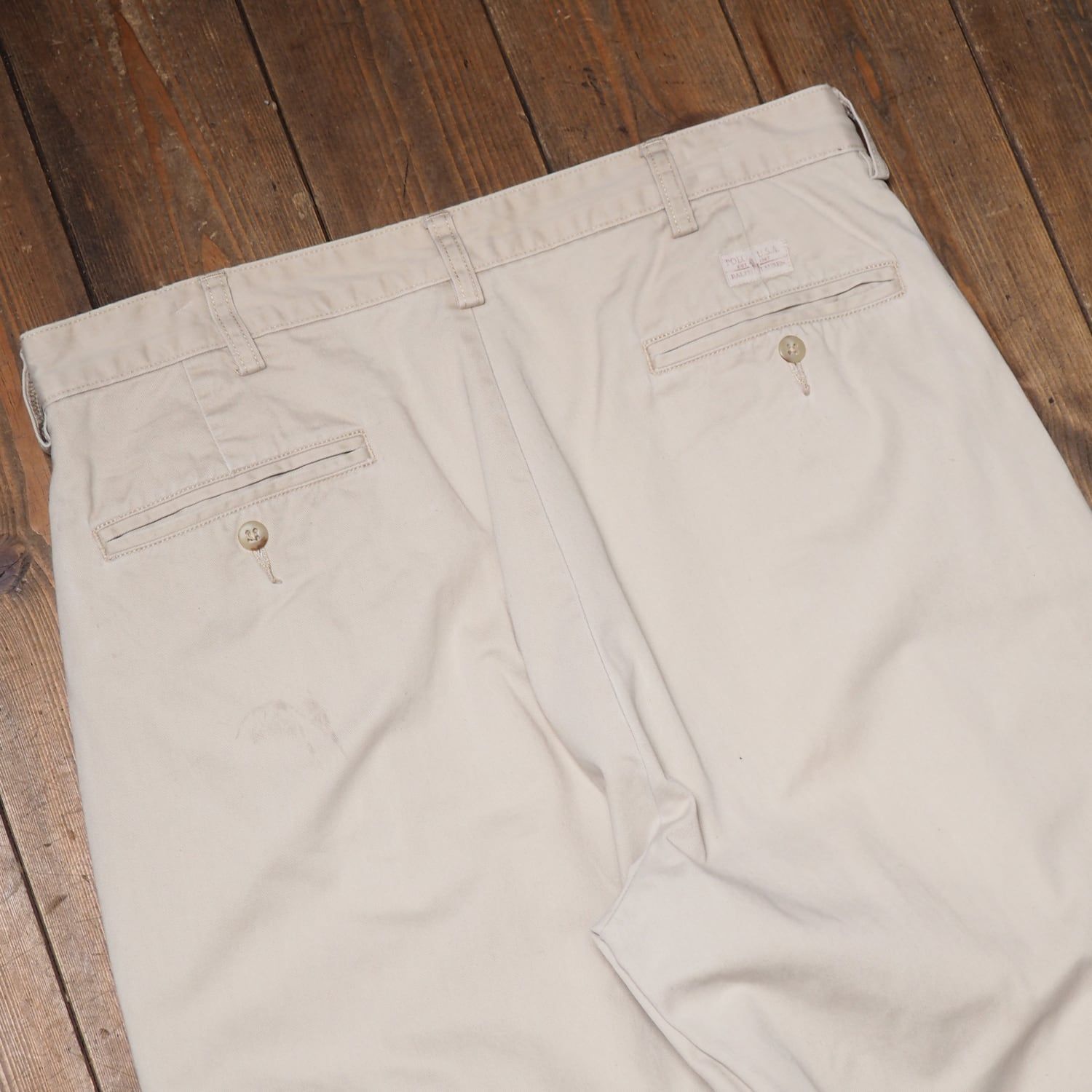 90s ポロラルフローレン チノホワイトHAMMOND PANT W30土日価格 90s ラルフローレン Polo ポロ チノ パンツ ハモンド HAMMOND
