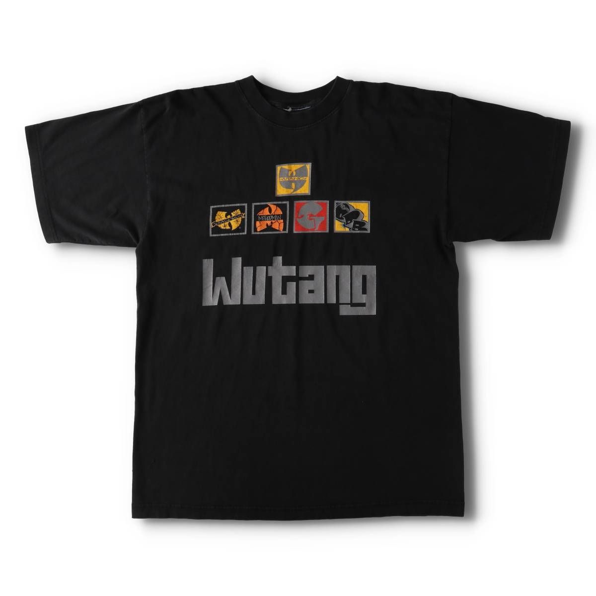 00s ウータンクラン ロゴ tシャツ ラップT フェード アメリカ製 激レア 古着 90年代~ Wu-Tang Clan ウータンクラン ラップTシャツ