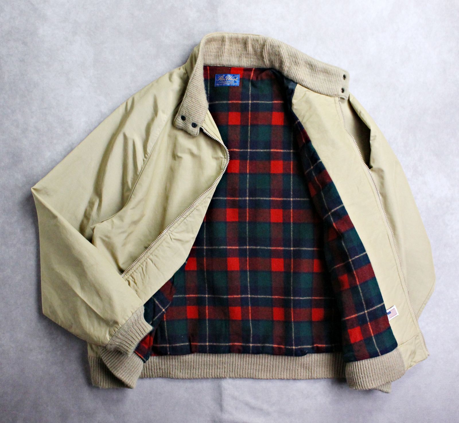 【美品】USA製　ペンドルトンpendreton ブルゾン PENDLETON】ペンドルトン ロクヨンクロス ブルゾン ウール裏地