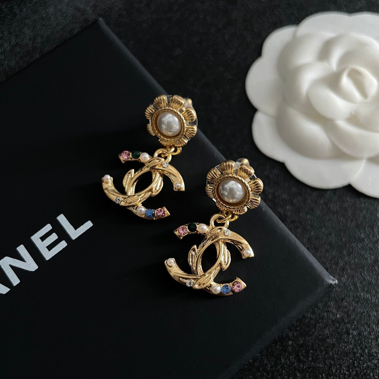 今日特価】Chanel 中古アルファベットピアス！送料無料 限定優惠