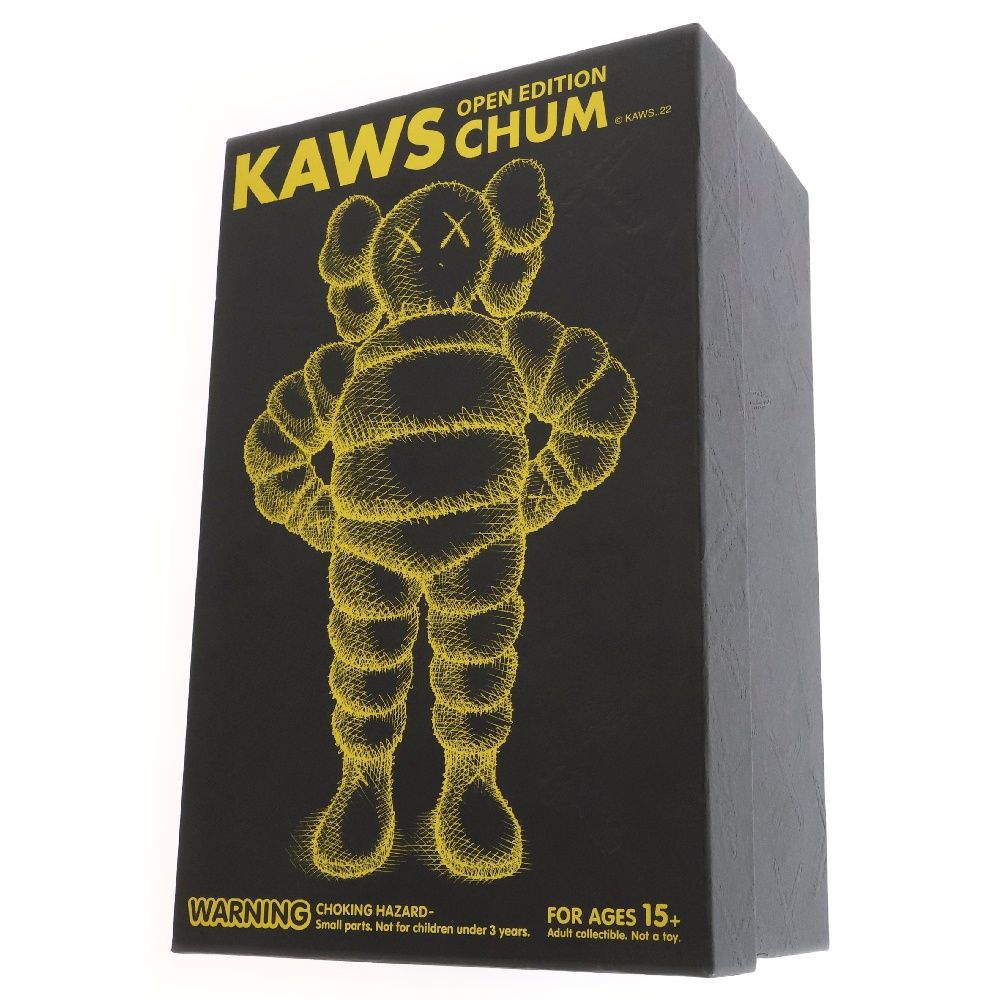 MEDICOM TOY - MEDICOM TOY メディコムトイ KAWS CHUM CHOKING HAZARD カウズ レジン フィギュア 人形 イエロー MEDICOM TOY (メディコムトイ) KAWS CHUM CHOKING HAZARD カウズ