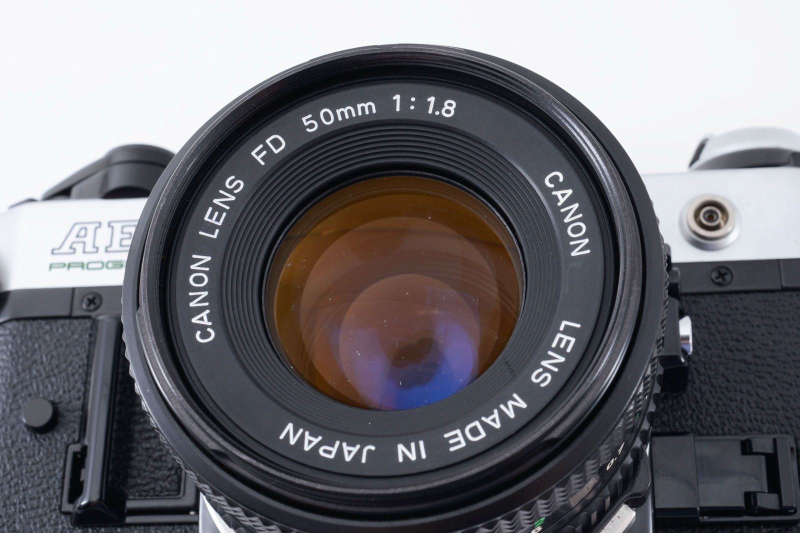 極美品】Canon キヤノン AE-1 PROGRAM + NEW FD 50mm F1.8 ☆露出計