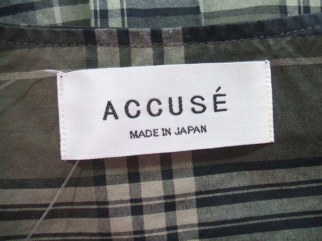 accuse/MMN別注/プルオーバーチェックスキッパーシャツ/アキュゼ/グレー【中古】【レディース】1-0627M△ - メルカリ