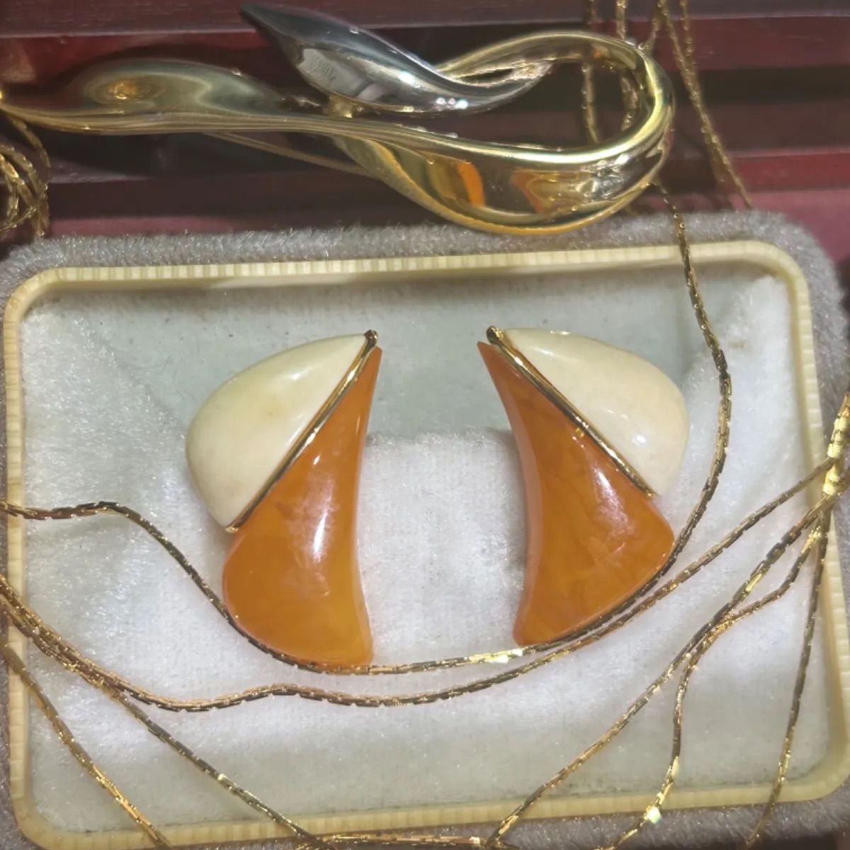 遺品整理生前整理アクセサリーまとめ売りネックレス金昭和レトロ