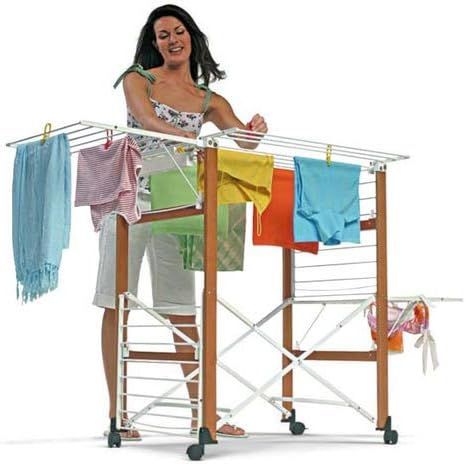 種類1 ブラウン 木製 イタリア フォッパぺドレッティ FOPPAPEDRETTI 折りたたみ式物干し Gulliver 物干しスタンド 室内 イタリア家具 イタリア製 平置き可 平干し可 花粉 部屋干し