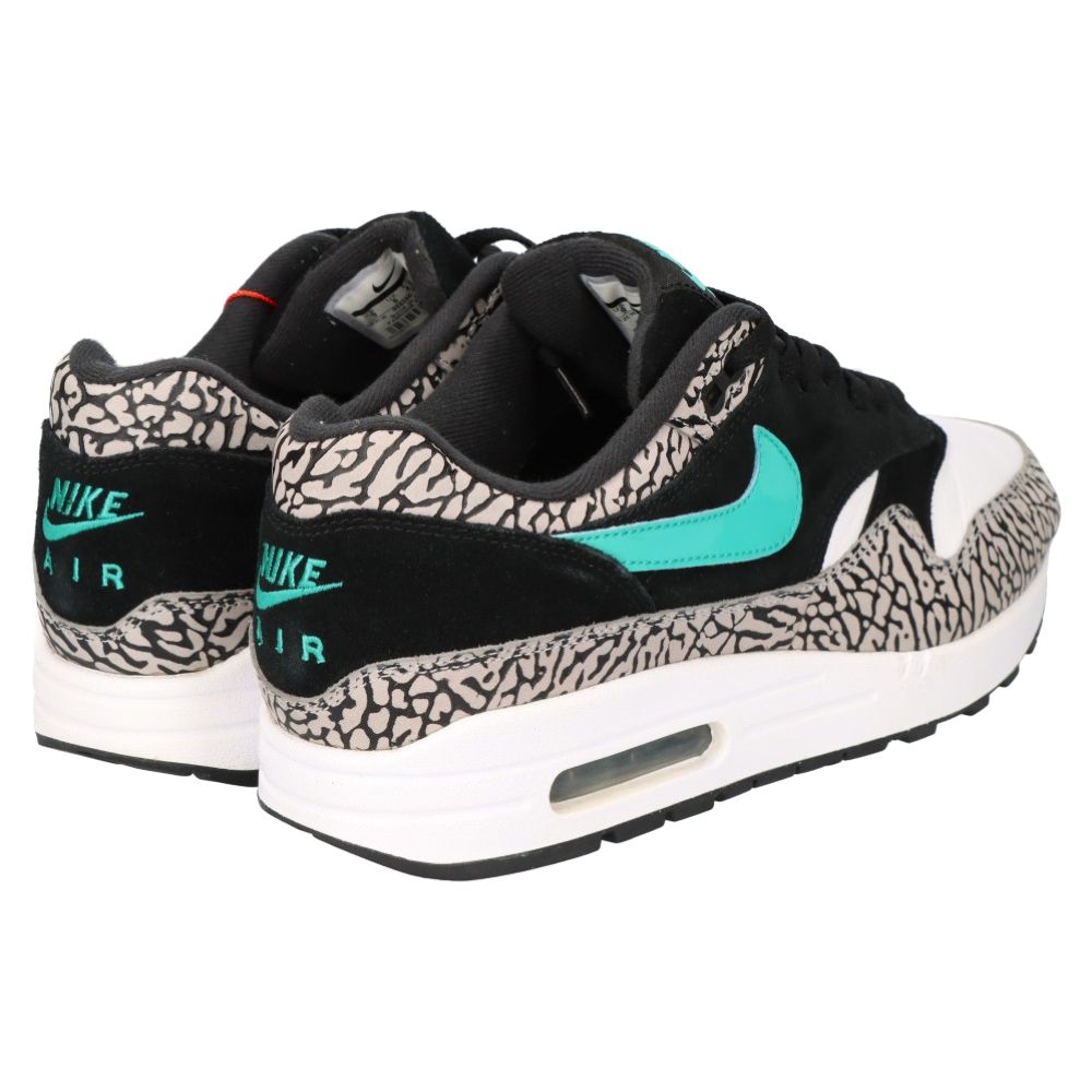 NIKE (ナイキ) ×atmos AIR MAX 1 PREMIUM RETRO ELEPHANT 908366-001 アトモス エアマックス1  ローカットスニーカー US9/27cm ホワイト/ブラック