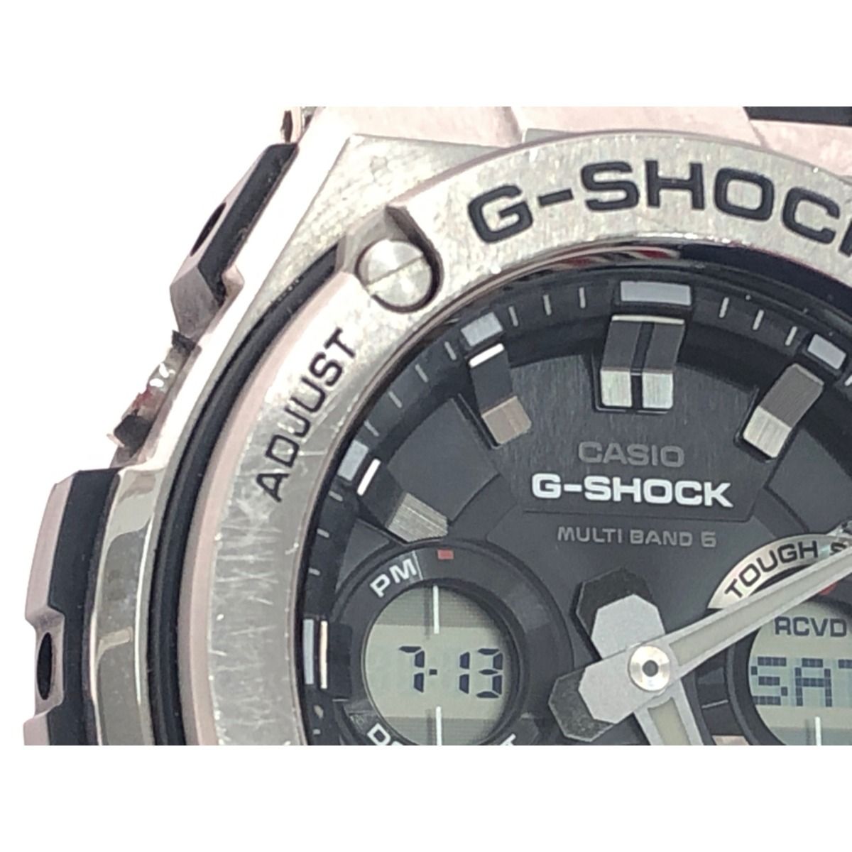 ▼▼CASIO カシオ メンズ腕時計 電波ソーラー G-SHOCK Gショック Gスチール デジアナ GST-W110