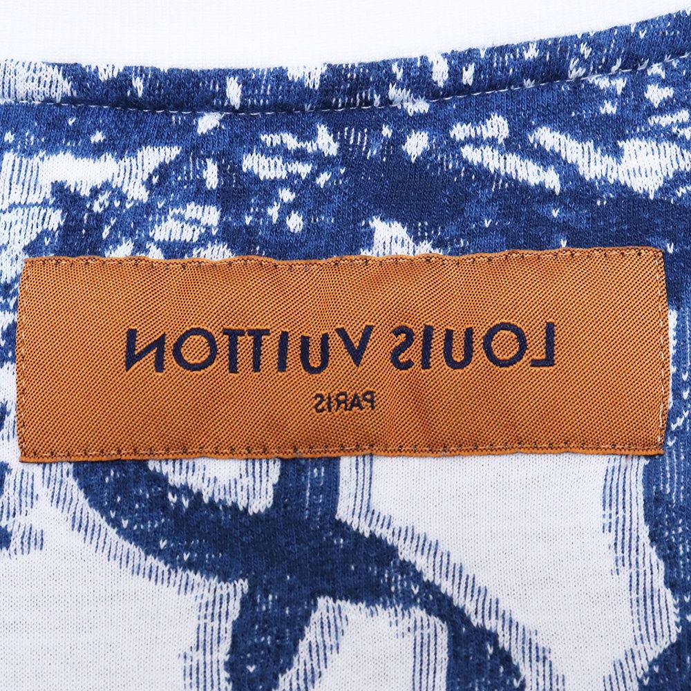 LOUIS VUITTON グラフィックモノグラム Tシャツ Mサイズ ブルー