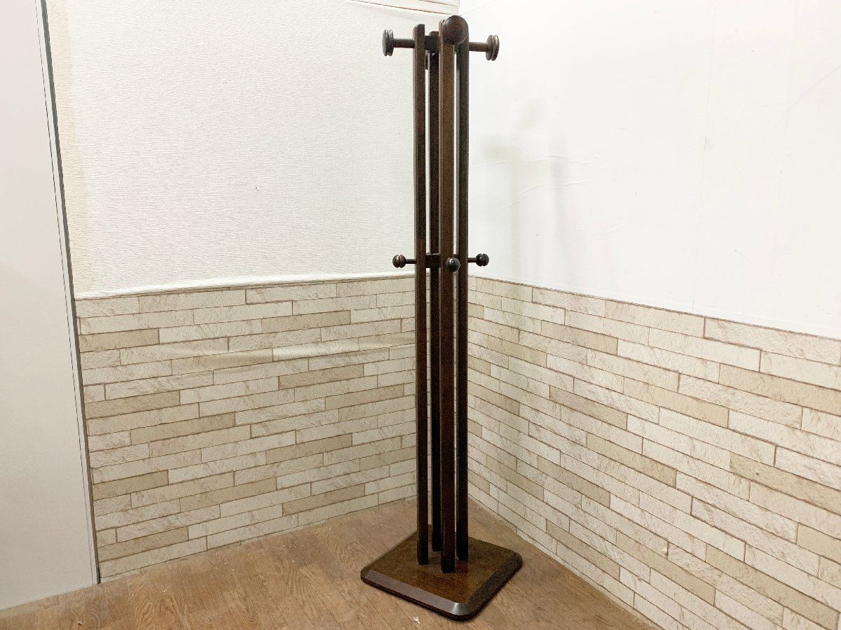 ポールハンガー 洋服掛け 帽子掛け コートハンガー ハンガーラック 木製 モダン 家具 高さ165cm ( 木製 ポールハンガー ポールハンガー おしゃれ コンパク 帽子掛けスタンド 枝型設計 組立て簡単 省スペース 安定性 収納力 頑丈