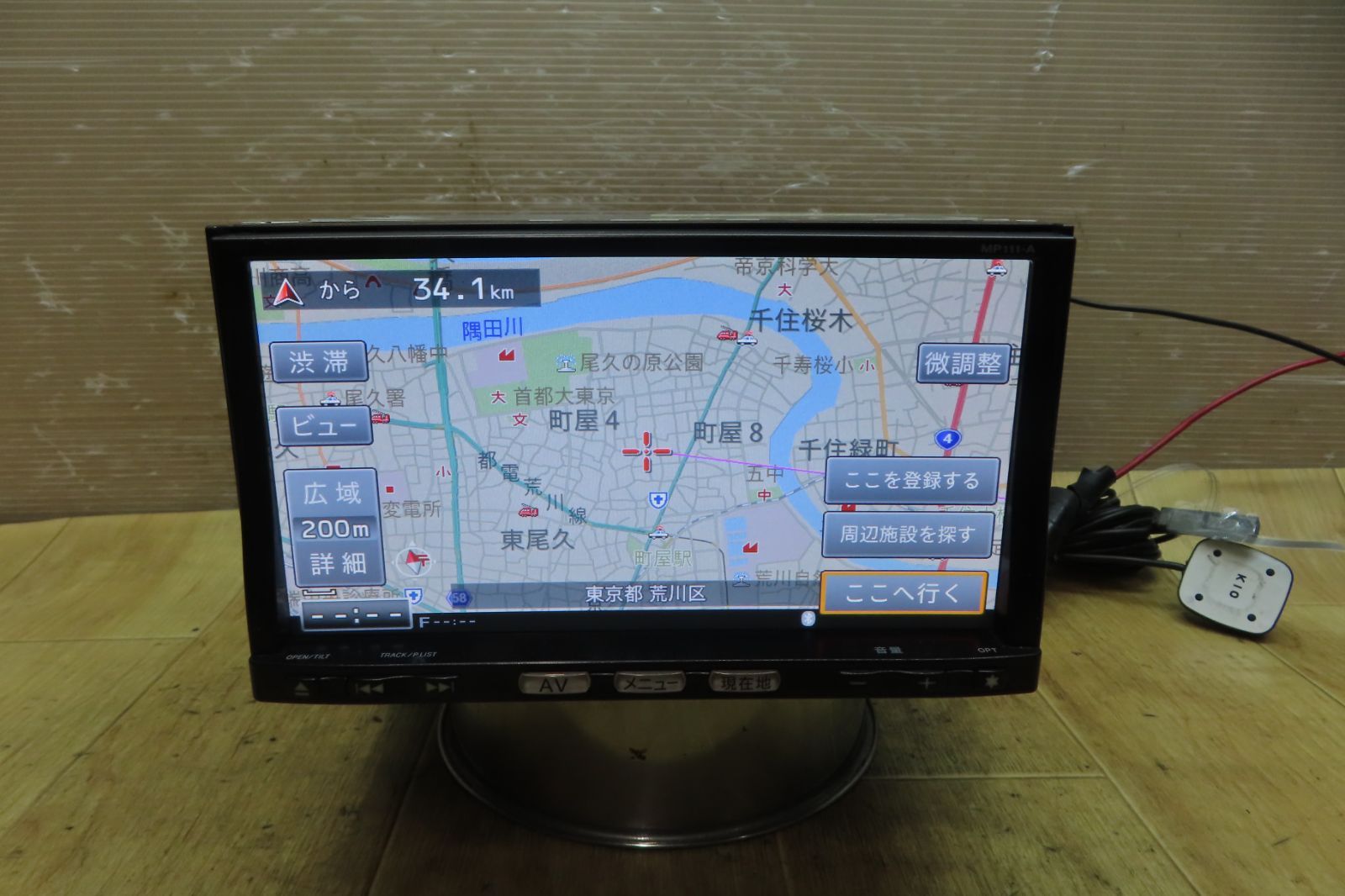 付 F1933|日産純正 MP111-A メモリーナビ 地図2016年 地デジTVワンセグ内蔵 Bluetooth内蔵 CD再生OK 説明書付