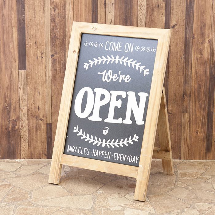 アメリカンクラシック We are OPEN フォルダブルスタンド 看板