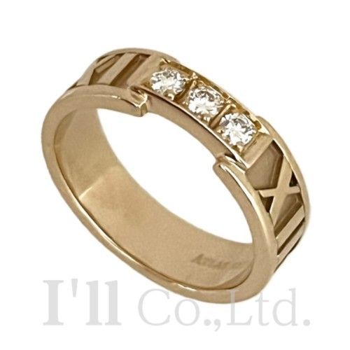 Tiffany&Co. ティファニー アトラス リング 750PG 3P