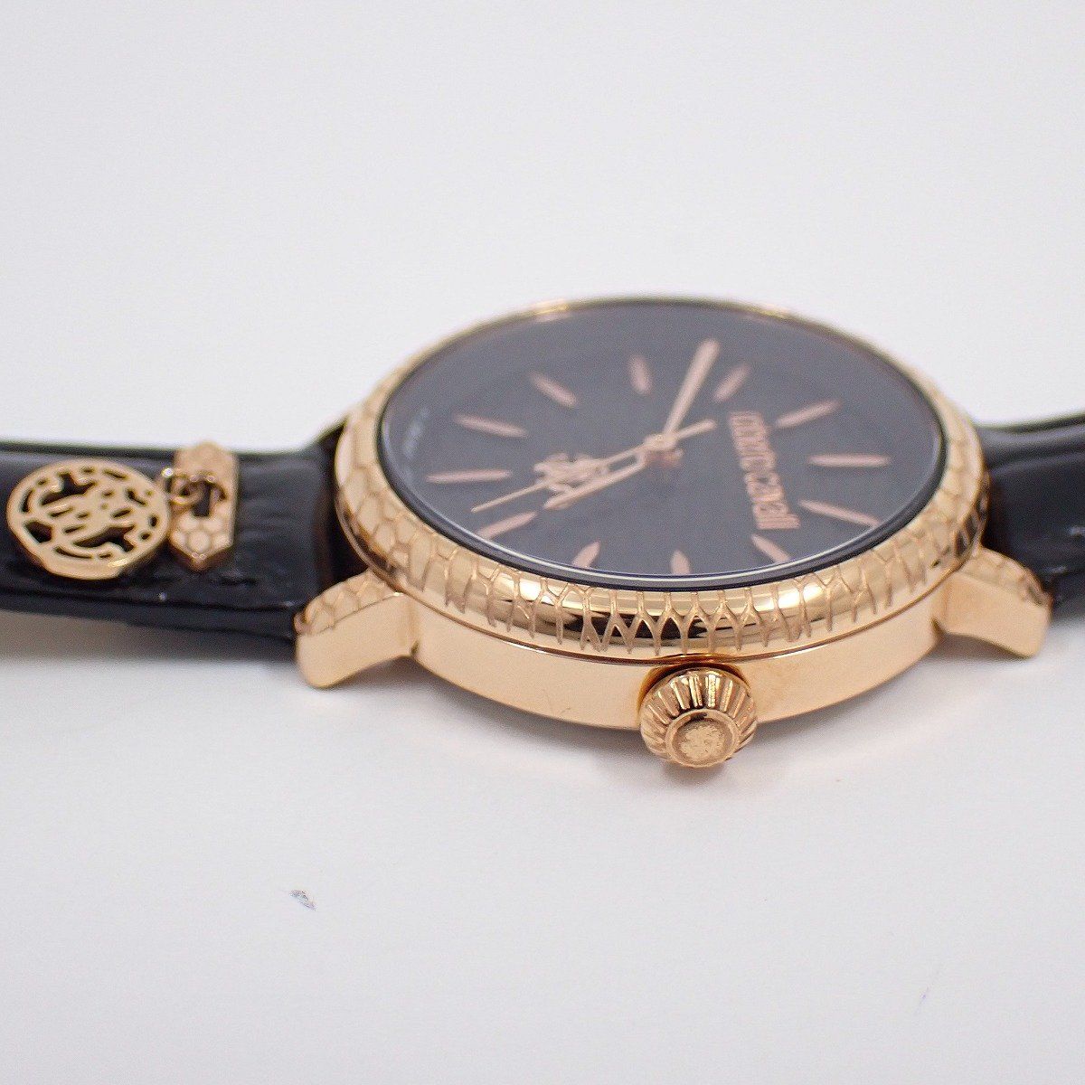 フランクミュラー 黒文字盤 金色ケース 腕時計(クォーツ)