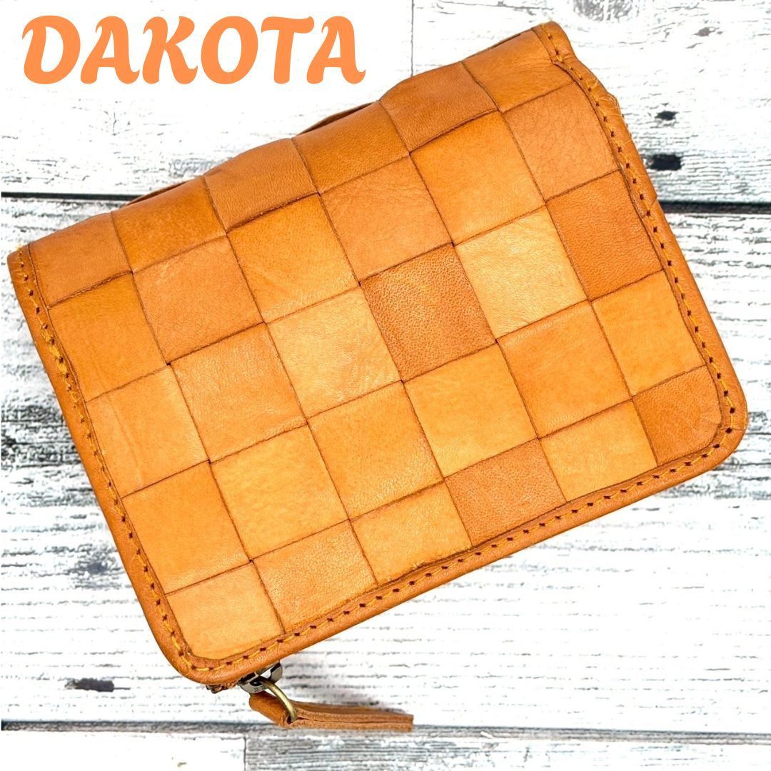 大人の手元を彩る編み革美✨】 Dakota ダコタ 二つ折り財布