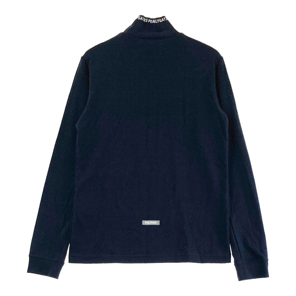 サイズ：2 PEARLY GATES パーリーゲイツ  ハイネック長袖Tシャツ  ブラック系 [240101434224] ゴルフウェア レディース ストスト サイズ：2 PEARLY GATES パーリーゲイツ ハイネック長袖Tシャツ